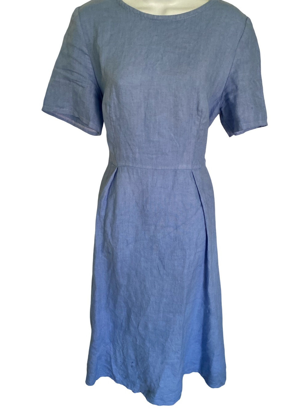 Classic Women's Midi Dress in Light Blue